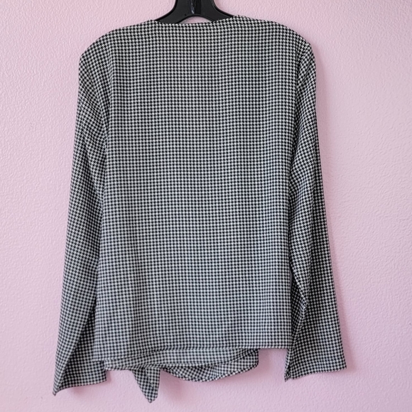 Nine West Sleeve-Slit Wrap Blouse/ L. - Picture 3 of 10